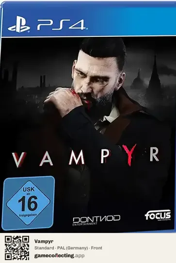 Vampyr PlayStation 4, Germany box front