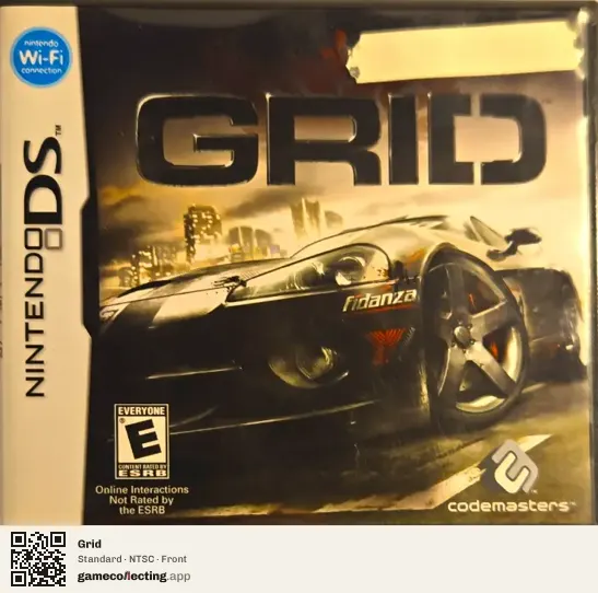 Grid Nintendo DS, NTSC box front