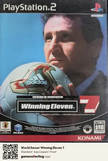 World Soccer Winning Eleven 7 PlayStation 2, Asia box front