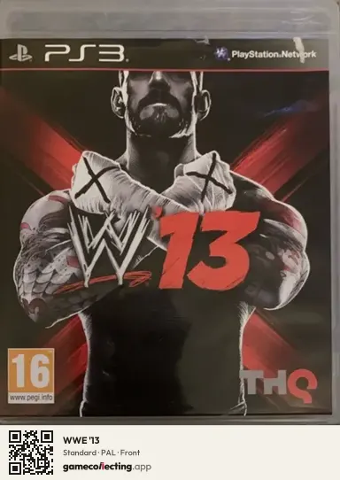 WWE '13 PlayStation 3, PAL box front
