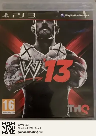 WWE '13 PlayStation 3, PAL box front