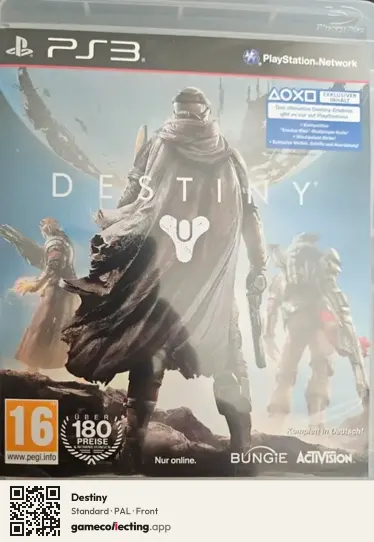 Destiny PlayStation 3, PAL box front