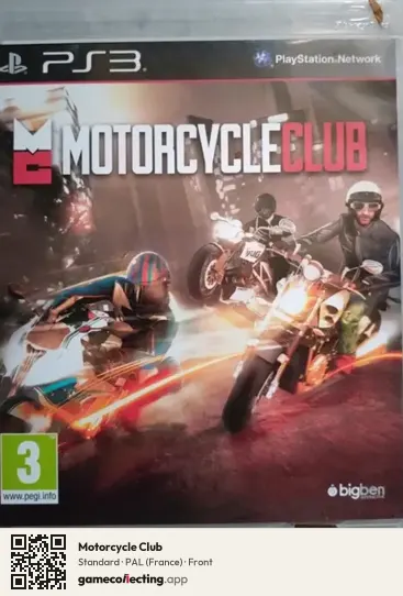 Motorcycle Club PlayStation 3, France box front