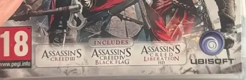 Assassin's Creed: The Americas Collection, the PEGI square on its front