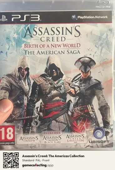 Assassin's Creed: The Americas Collection PlayStation 3, PAL box front