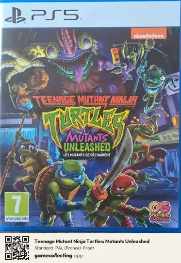Teenage Mutant Ninja Turtles: Mutants Unleashed PlayStation 5, France box front