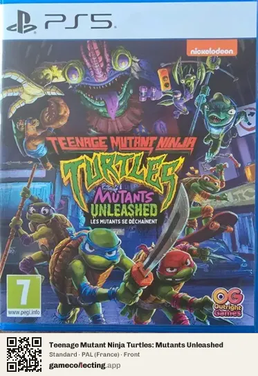Teenage Mutant Ninja Turtles: Mutants Unleashed PlayStation 5, France box front