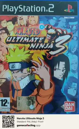 Naruto: Ultimate Ninja 3 PlayStation 2, Italy box front