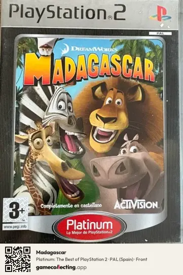 Madagascar PlayStation 2, Spain box front