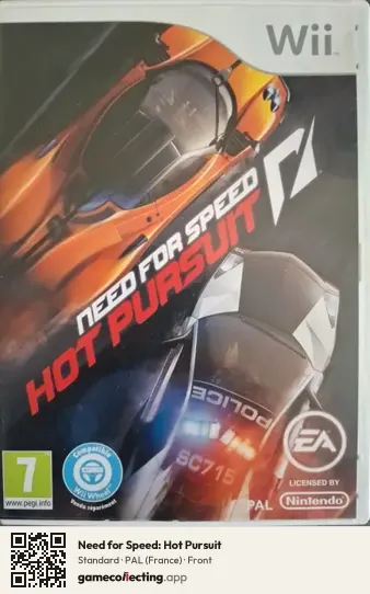 Need for Speed: Hot Pursuit Nintendo Wii, France box front