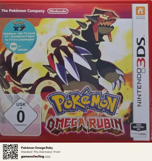 Pokémon Omega Ruby Nintendo 3DS, Germany box front