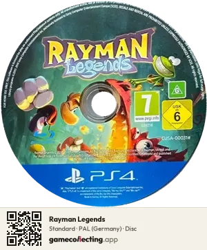 Rayman Legends PlayStation 4, PAL disc
