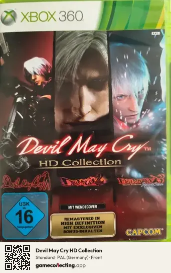 Devil May Cry HD Collection Xbox 360, Germany box front