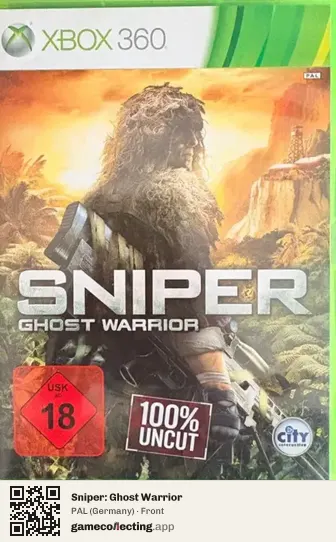 Sniper: Ghost Warrior Xbox 360, Germany box front