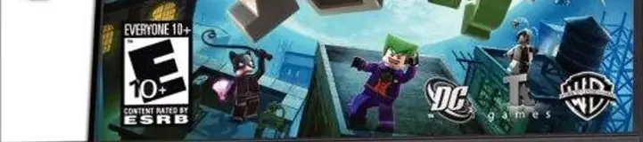 LEGO Batman: The Videogame, the ESRB box on its front