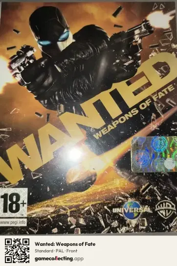 Wanted: Weapons of Fate PlayStation 3, PAL box front