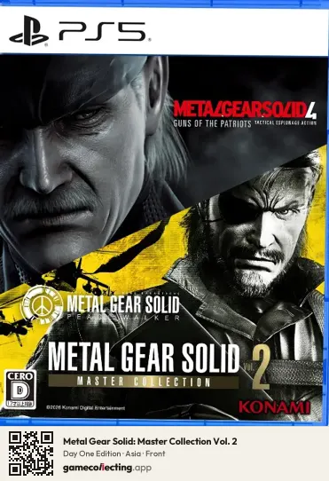 Metal Gear Solid: Master Collection Vol. 2 PlayStation 5, Asia box front