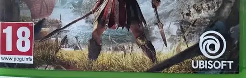 Assassin's Creed Odyssey, the USK square on its front