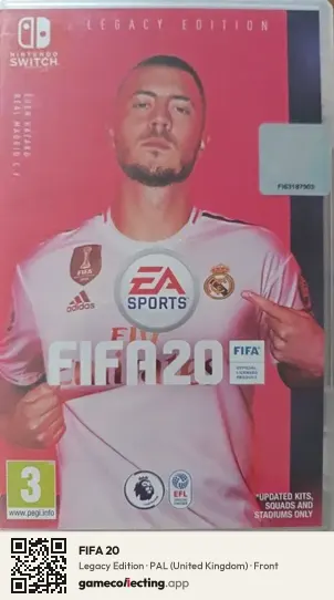 FIFA 20 Nintendo Switch, United Kingdom box front