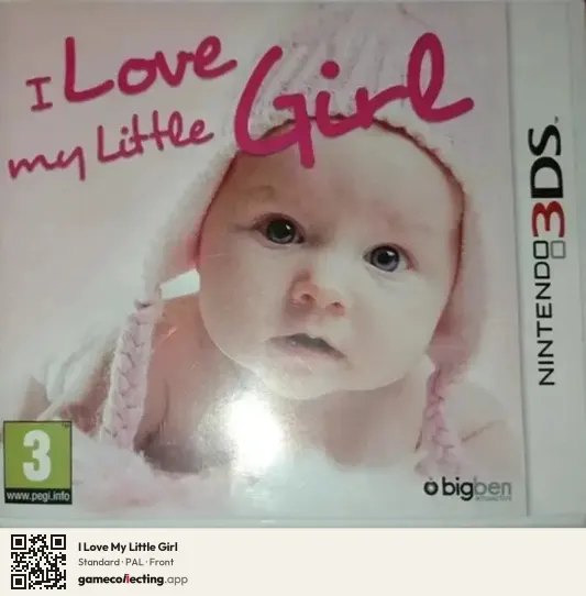 I Love My Little Girl Nintendo 3DS, PAL box front