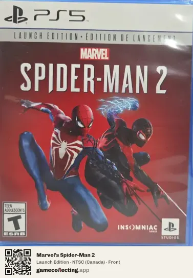 Marvel's Spider-Man 2 PlayStation 5, Canada box front