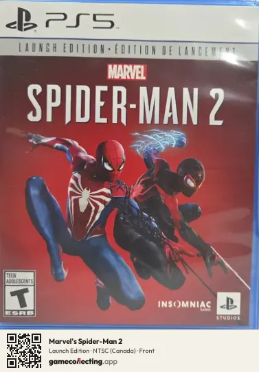 Marvel's Spider-Man 2 PlayStation 5, Canada box front