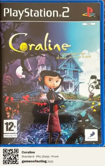 Coraline PlayStation 2, Italy box front