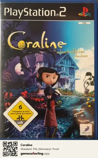 Coraline PlayStation 2, Germany box front