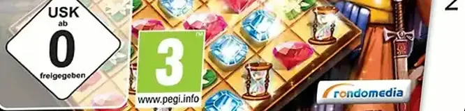 Jewel Master: Cradle of Rome 2, the USK square on its front
