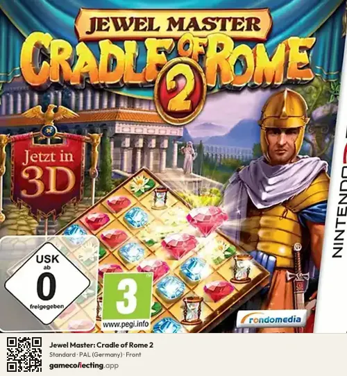 Jewel Master: Cradle of Rome 2 Nintendo 3DS, Germany box front