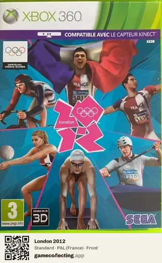 London 2012 Xbox 360, France box front