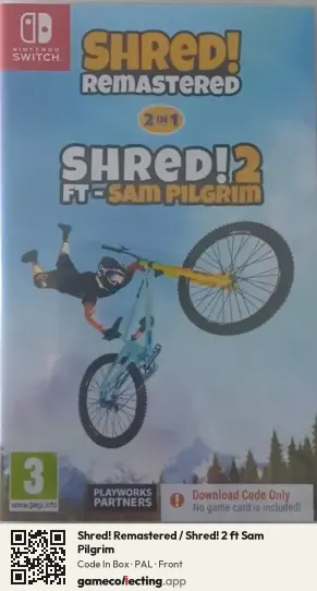 Shred! Remastered / Shred! 2 ft Sam Pilgrim Nintendo Switch, PAL box front
