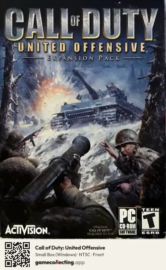 Call of Duty: United Offensive Computer, NTSC box front