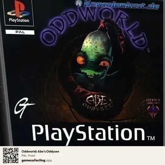Oddworld: Abe's Oddysee PlayStation, PAL box front