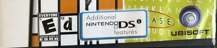 Classic Word Games, the ESRB box on its front