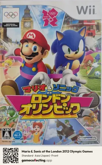 Mario & Sonic at the London 2012 Olympic Games Nintendo Wii, Asia box front
