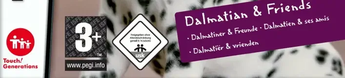 Nintendogs: Dalmatian & Friends, the PEGI square on its front