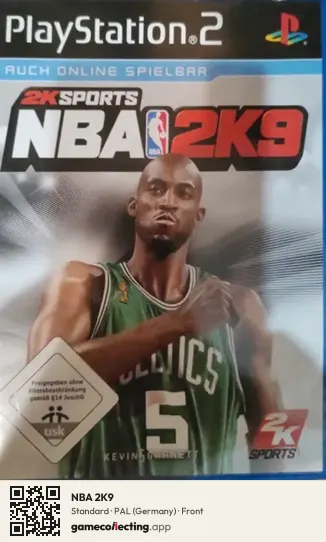 NBA 2K9 PlayStation 2, Germany box front