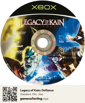 Legacy of Kain: Defiance Xbox, PAL disc