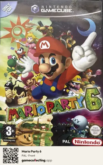 Mario Party 6 Nintendo GameCube, PAL box front