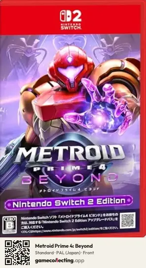 Metroid Prime 4: Beyond Nintendo Switch 2, Japan box front