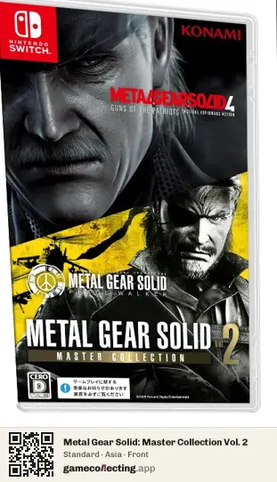 Metal Gear Solid: Master Collection Vol. 2 Nintendo Switch, Asia box front