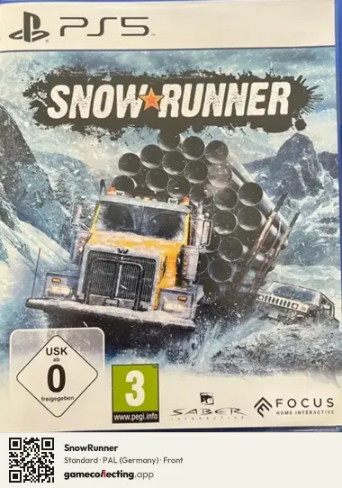 SnowRunner PlayStation 5, Germany box front