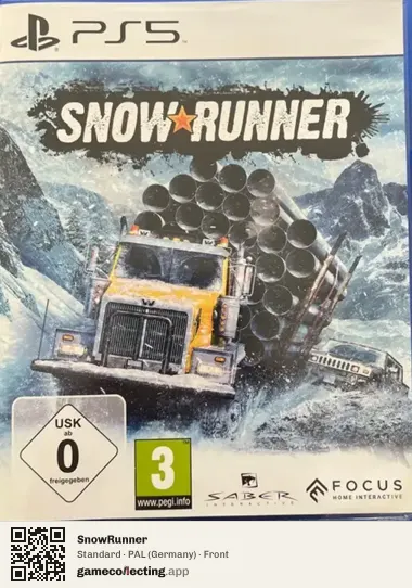 SnowRunner PlayStation 5, Germany box front