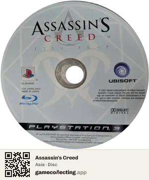 Assassin's Creed PlayStation 3, Asia disc
