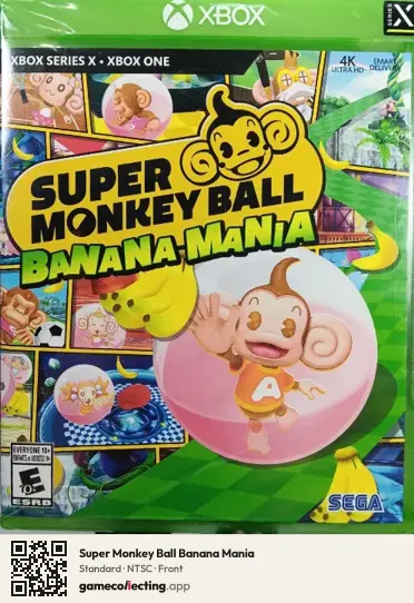 Super Monkey Ball Banana Mania Xbox Series X, NTSC box front