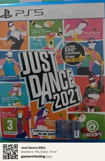 Just Dance 2021 PlayStation 5, Italy box front