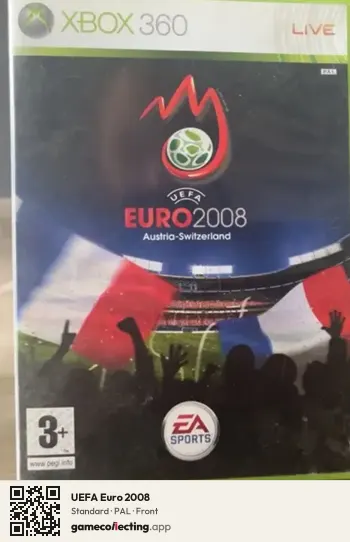 UEFA Euro 2008 Xbox 360, PAL box front