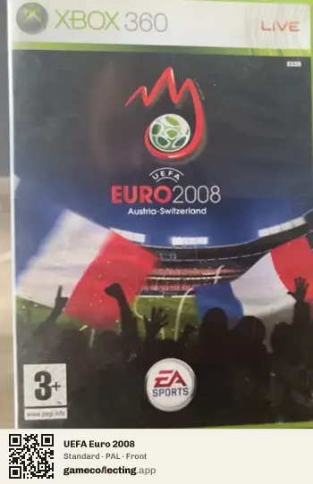 UEFA Euro 2008 Xbox 360, PAL box front