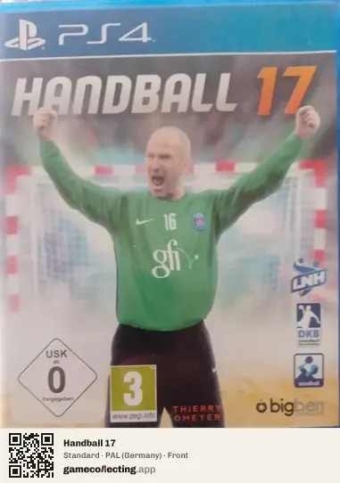 Handball 17 PlayStation 4, Germany box front